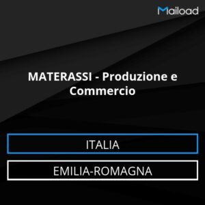 Database Email MATERASSI – Produzione e Commercio (Emilia-Romagna – Italia)
