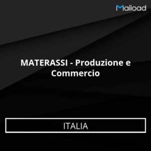 Database Email MATERASSI – Produzione e Commercio (Italia)