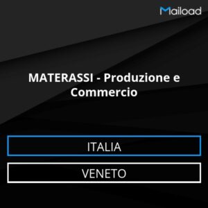 Database Email MATERASSI – Produzione e Commercio (Veneto – Italia)
