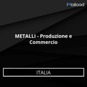 Database Email METALLI – Produzione e Commercio (Italia)