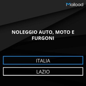 Database Email NOLEGGIO AUTO, MOTO E FURGONI (Lazio – Italia)