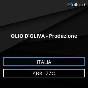 Database Email OLIO D’OLIVA – Produzione (Abruzzo – Italia)