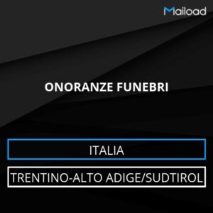 Database Email ONORANZE FUNEBRI (Trentino-Alto Adige/Sudtirol – Italia)