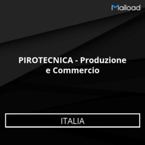 Database Email PIROTECNICA – Produzione e Commercio (Italia)