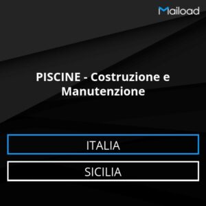 Database Email PISCINE – Costruzione e Manutenzione (Sicilia – Italia)