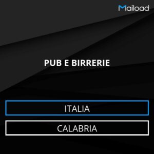 Database Email PUB E BIRRERIE (Calabria – Italia)