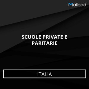 Database Email SCUOLE PRIVATE E PARITARIE (Italia)