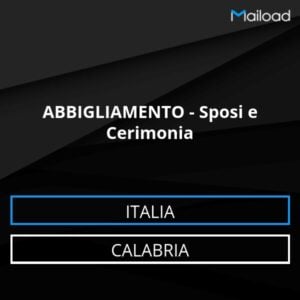 Database Email ABBIGLIAMENTO – Sposi e Cerimonia (Calabria – Italia)