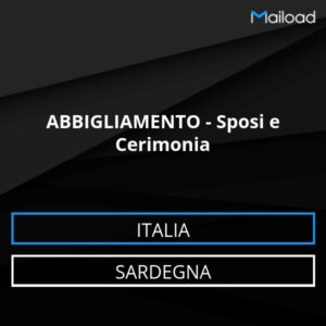 Database Email ABBIGLIAMENTO – Sposi e Cerimonia (Sardegna – Italia)