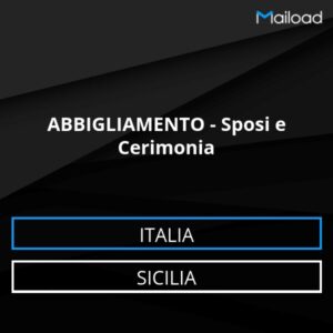 Database Email ABBIGLIAMENTO – Sposi e Cerimonia (Sicilia – Italia)