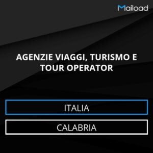 Database Email AGENZIE VIAGGI, TURISMO E TOUR OPERATOR (Calabria – Italia)
