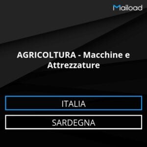 Database Email AGRICOLTURA – Macchine e Attrezzature (Sardegna – Italia)