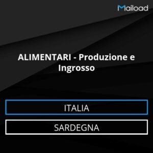 Database Email ALIMENTARI – Produzione e Ingrosso (Sardegna – Italia)