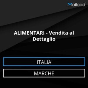 Database Email ALIMENTARI – Vendita al Dettaglio (Marche – Italia)