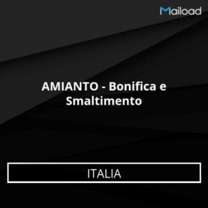 Database Email AMIANTO – Bonifica e Smaltimento (Italia)
