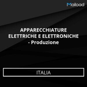 Database Email APPARECCHIATURE ELETTRICHE E ELETTRONICHE – Produzione (Italia)