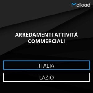 Database Email ARREDAMENTI ATTIVITÀ COMMERCIALI (Lazio – Italia)