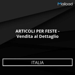 Database Email ARTICOLI PER FESTE – Vendita al Dettaglio (Italia)