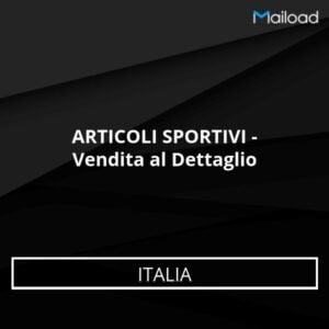 Database Email ARTICOLI SPORTIVI – Vendita al Dettaglio (Italia)