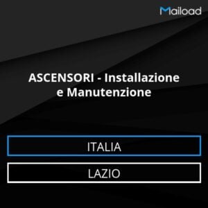 Database Email ASCENSORI – Installazione e Manutenzione (Lazio – Italia)