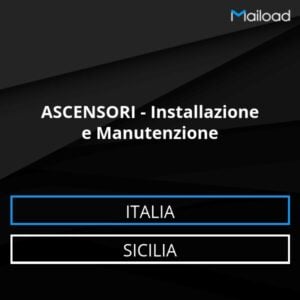 Database Email ASCENSORI – Installazione e Manutenzione (Sicilia – Italia)
