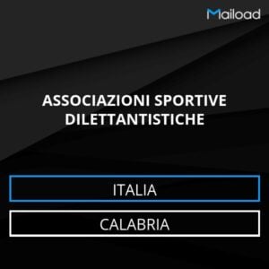 Database Email ASSOCIAZIONI SPORTIVE DILETTANTISTICHE (Calabria – Italia)