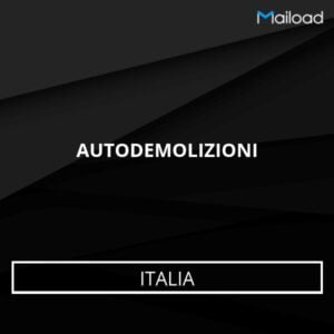 Database Email AUTODEMOLIZIONI (Italia)