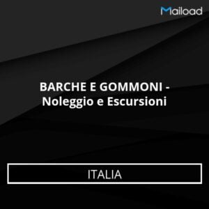 Database Email BARCHE E GOMMONI – Noleggio e Escursioni (Italia)