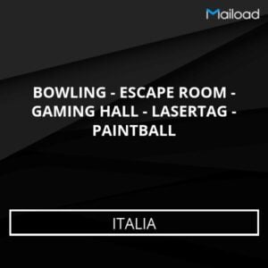 Database Email BOWLING – ESCAPE ROOM – GAMING HALL – LASERTAG – PAINTBALL (Italia)