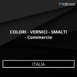 Database Email COLORI – VERNICI – SMALTI – Commercio (Italia)