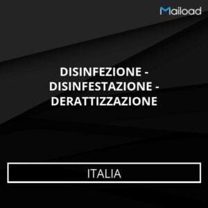 Database Email DISINFEZIONE – DISINFESTAZIONE – DERATTIZZAZIONE (Italia)
