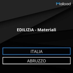 Database Email EDILIZIA – Materiali (Abruzzo – Italia)