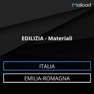 Database Email EDILIZIA – Materiali (Emilia-Romagna – Italia)