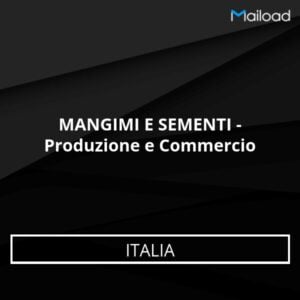 Database Email MANGIMI E SEMENTI – Produzione e Commercio (Italia)