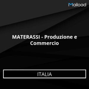 Database Email MATERASSI – Produzione e Commercio (Italia)