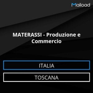 Database Email MATERASSI – Produzione e Commercio (Toscana – Italia)