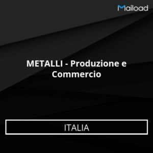 Database Email METALLI – Produzione e Commercio (Italia)