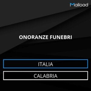 Database Email ONORANZE FUNEBRI (Calabria – Italia)