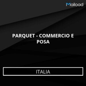 Database Email PARQUET – COMMERCIO E POSA (Italia)