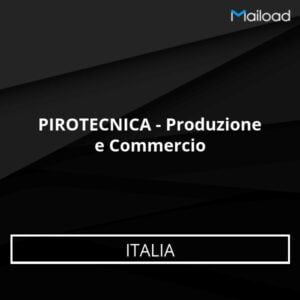 Base de datos de correo electrónico PIROTECNICA - Producción y Comercio Italia
