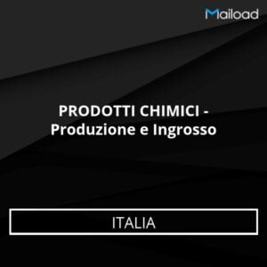 Database Email PRODOTTI CHIMICI – Produzione e Ingrosso (Italia)