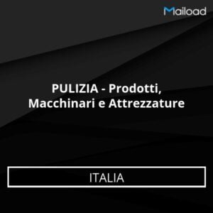 Database Email PULIZIA – Prodotti, Macchinari e Attrezzature (Italia)