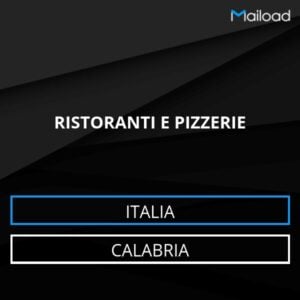 Database Email RISTORANTI E PIZZERIE (Calabria – Italia)