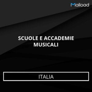 Database Email SCUOLE E ACCADEMIE MUSICALI (Italia)