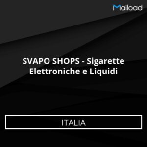 Database Email SVAPO SHOPS – Sigarette Elettroniche e Liquidi (Italia)