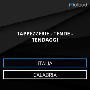 Database Email TAPPEZZERIE – TENDE – TENDAGGI (Calabria – Italia)