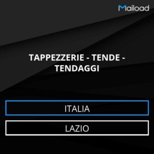 Database Email TAPPEZZERIE – TENDE – TENDAGGI (Lazio – Italia)