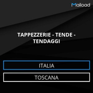 Database Email TAPPEZZERIE – TENDE – TENDAGGI (Toscana – Italia)