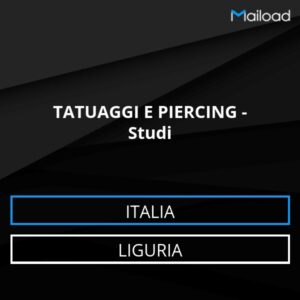 Database Email TATUAGGI E PIERCING – Studi (Liguria – Italia)