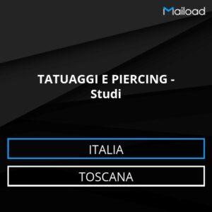 Database Email TATUAGGI E PIERCING – Studi (Toscana – Italia)